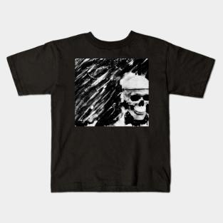 Skull Print abstraction Kids T-Shirt